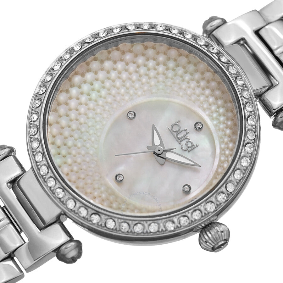 Burgi Quartz White Mother of Pearl Dial Ladies Watch BUR183SS - Dawson Watches #2
