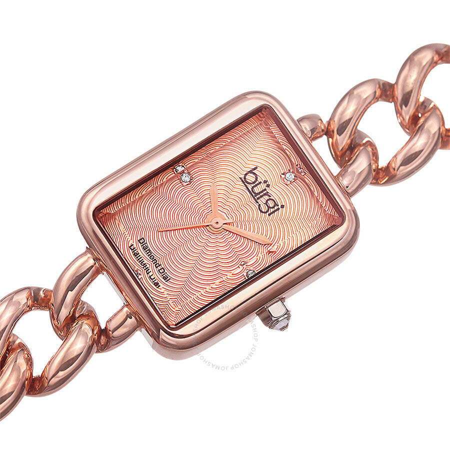 Burgi Rose Diamond Dial Rose Gold-tone Brass Ladies Watch BUR100RG - Dawson Watches #2