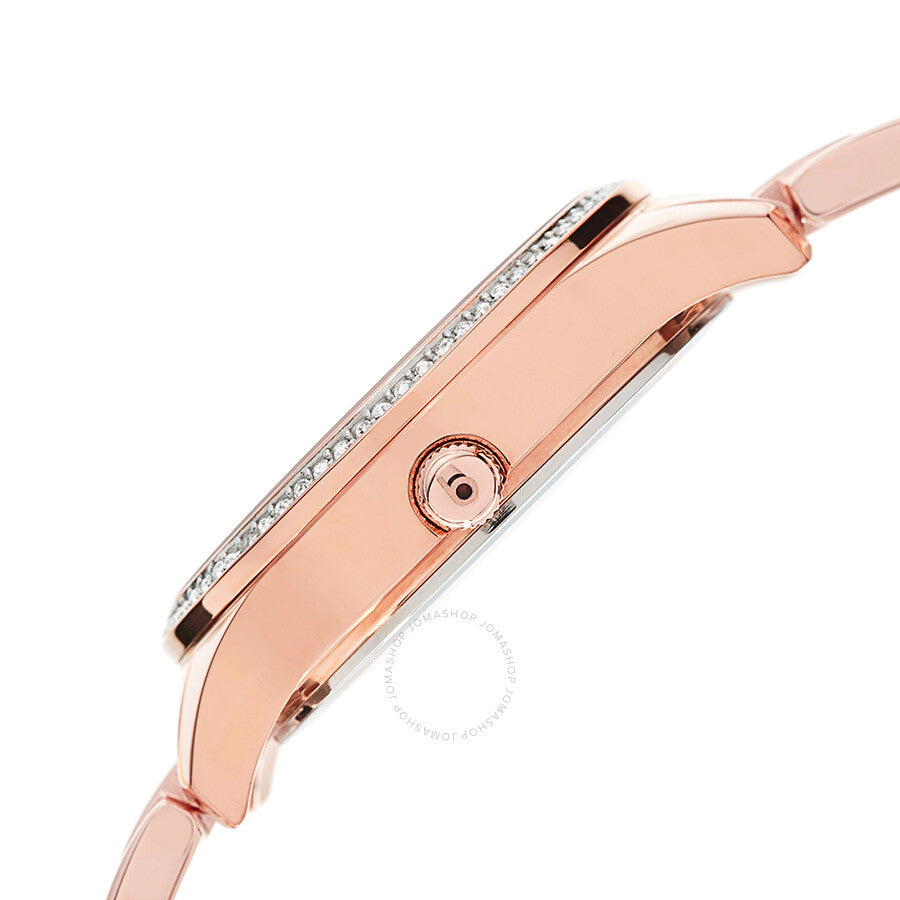 Burgi Rose Gold-Tone Stainless Steel Silver-Tone Diamond Dial Ladies Watch BUR090RG - Dawson Watches #4