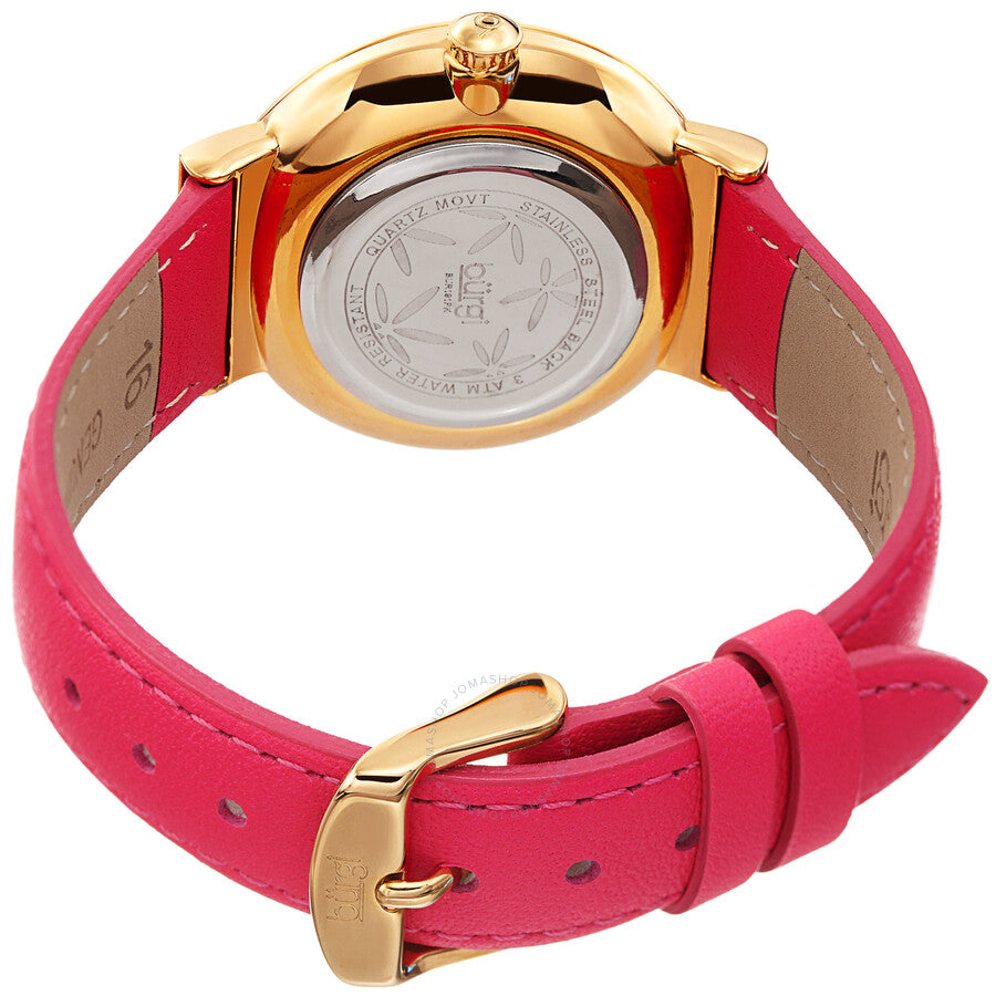 Burgi Sparkling Flower Quartz Silver Dial Ladies Watch BUR191PK - Dawson Watches #3