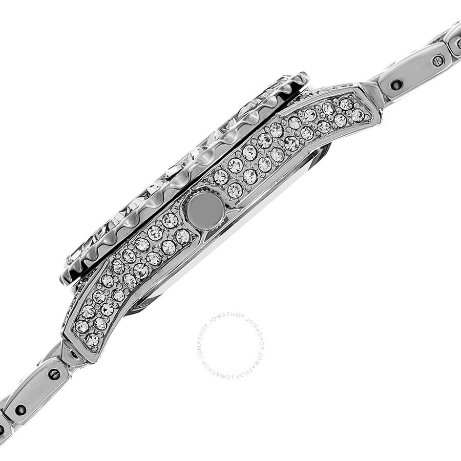 Burgi Silver-Tone Brass Mother of Pearl Dial Diamond Ladies Watch BUR095SS - Dawson Watches #4