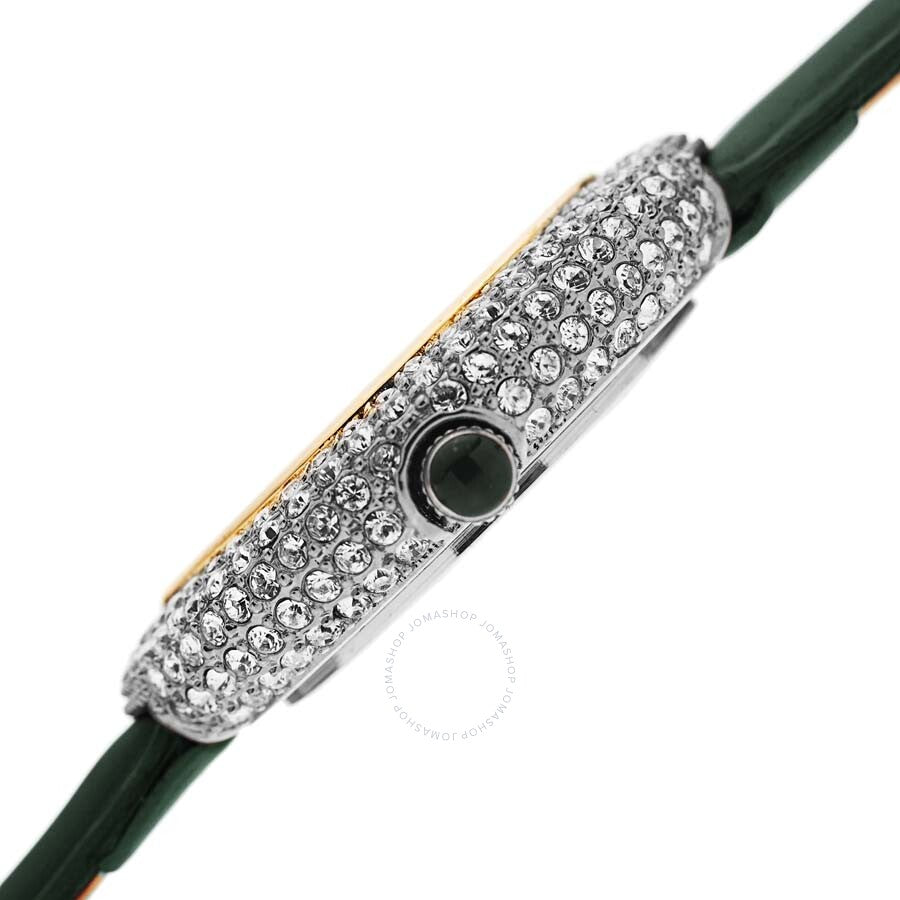 Burgi Swirl Quartz Crystal White Dial Ladies Watch BUR209GN - Dawson Watches #3
