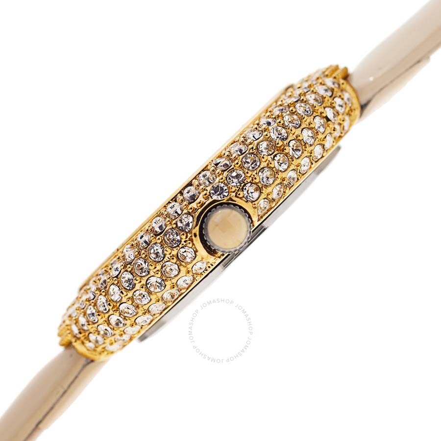 Burgi Swirl Quartz White Dial Ladies Watch BUR209YG - Dawson Watches #3