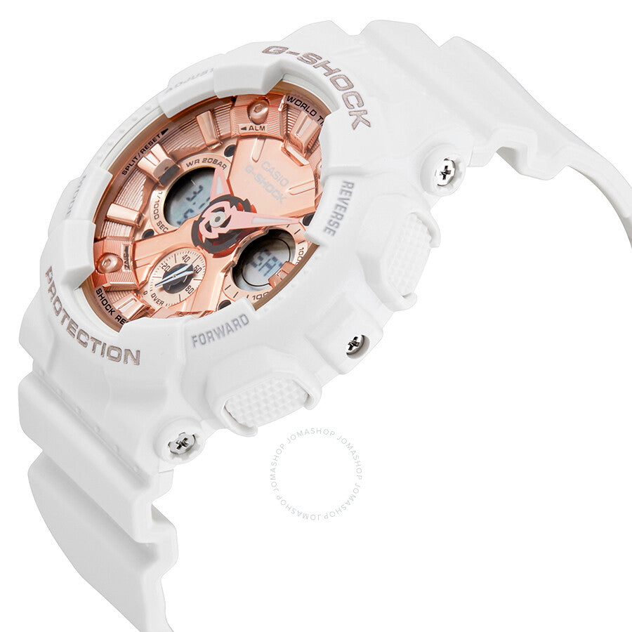 Casio G-Shock S Series Rose Gold Dial Ladies Sports Watch GMAS120MF-7A2 - Dawson Watches #2