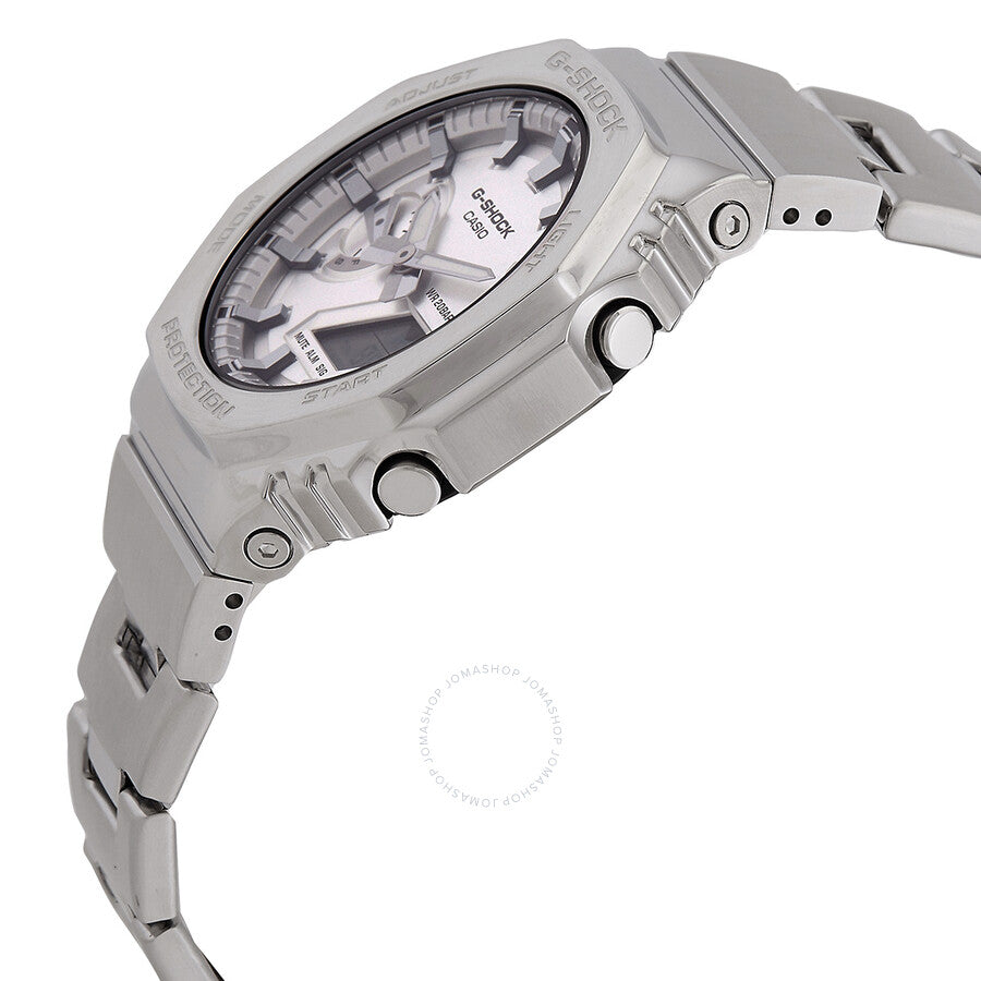 Casio G-Shock G-Steel 2100 Series Silver-tone Dial Men's Watch GM2110D-7A - Dawson Watches #2