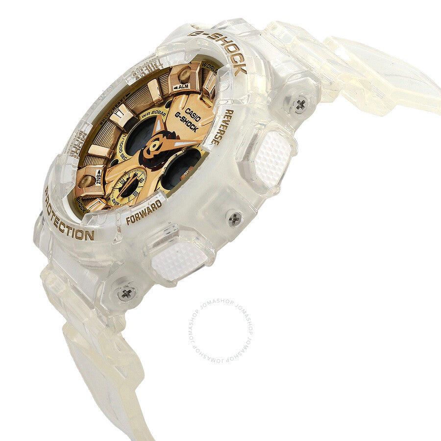 Casio G-Shock Perpetual Quartz Analog-Digital Gold Dial Ladies Watch GMA-S120SG-7A - Dawson Watches #2
