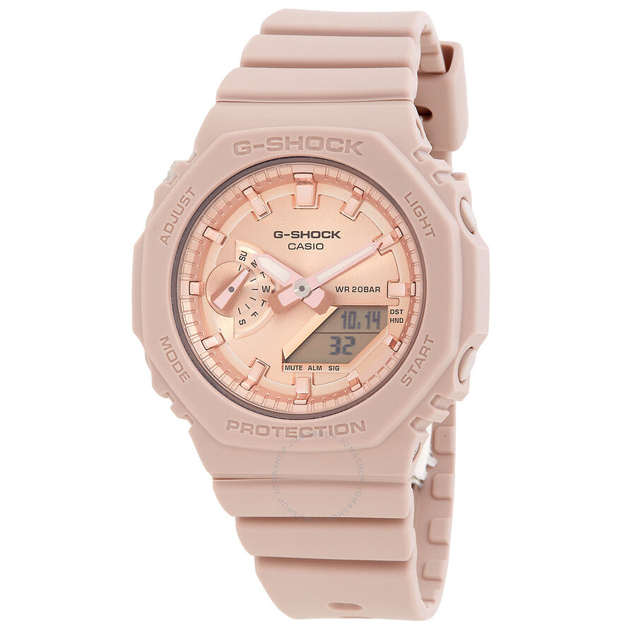 Casio G-Shock Quartz Analog-Digital Pink Dial Ladies Watch GMA-S2100MD-4ADR - Dawson Watches
