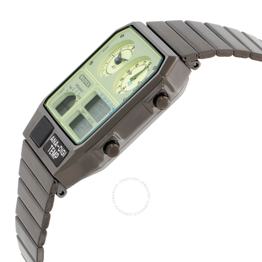 Citizen Alarm Quartz Analog-Digital Green Dial Ladies Watch JG2147-85X - Dawson Watches #2