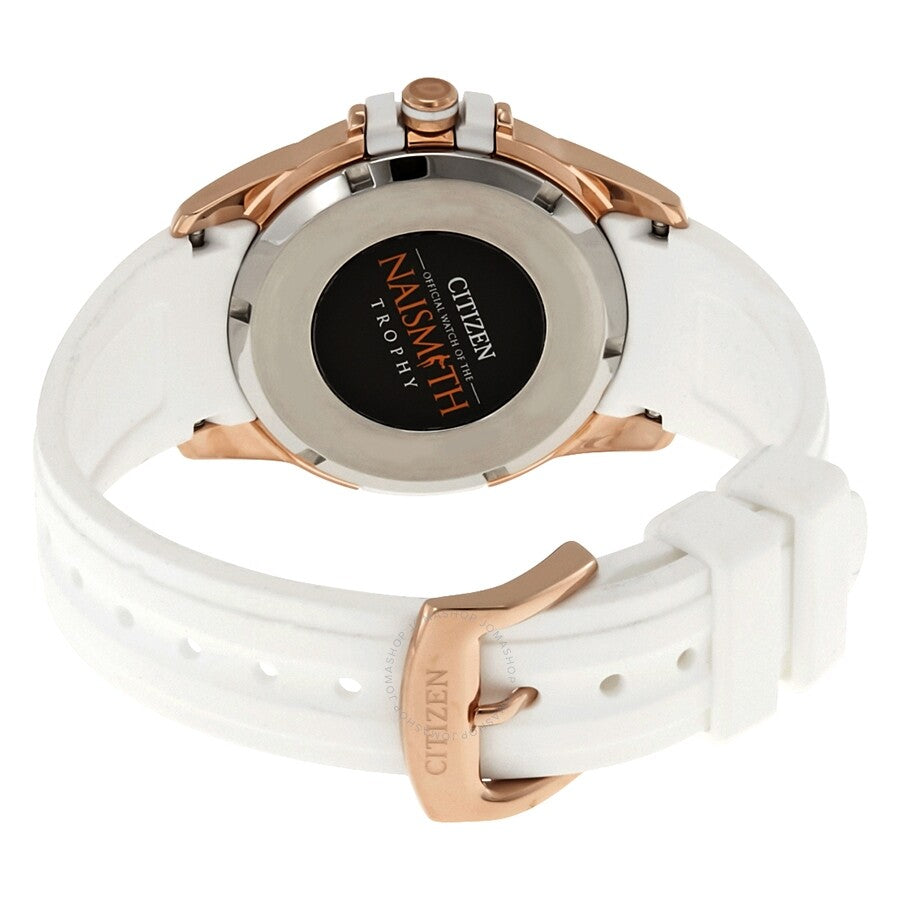 Citizen AR Eco-Drive Silver Dial Ladies White Silicone Watch FE6136-01A - Dawson Watches #3
