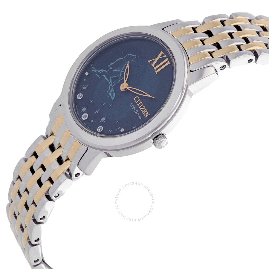 Citizen Ariel Diamond Disney Princess Blue Dial Ladies Watch EX1499-50W - Dawson Watches #2