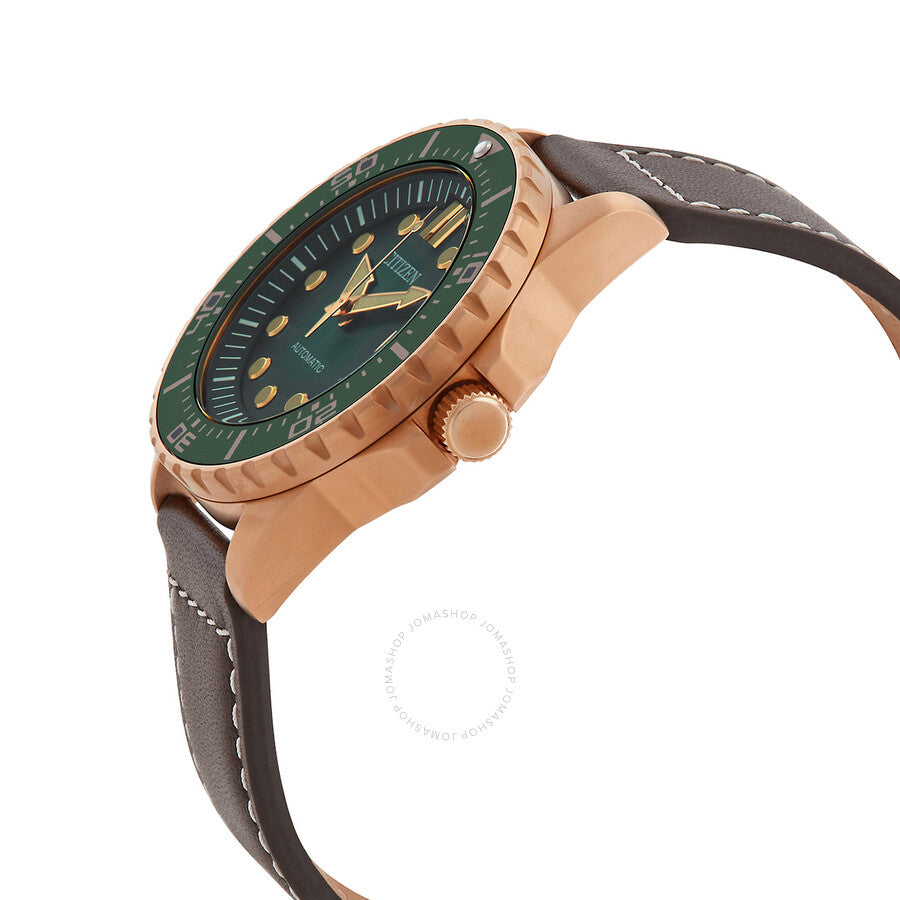 Citizen Automatic Green Dial Men's Watch NJ0173-18X - Dawson Watches #2