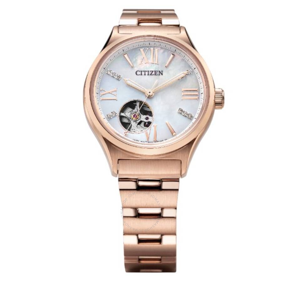 Citizen Automatic Mother of Pearl Dial Dial Ladies Watch PC1013-89D - The Watches Men & Co