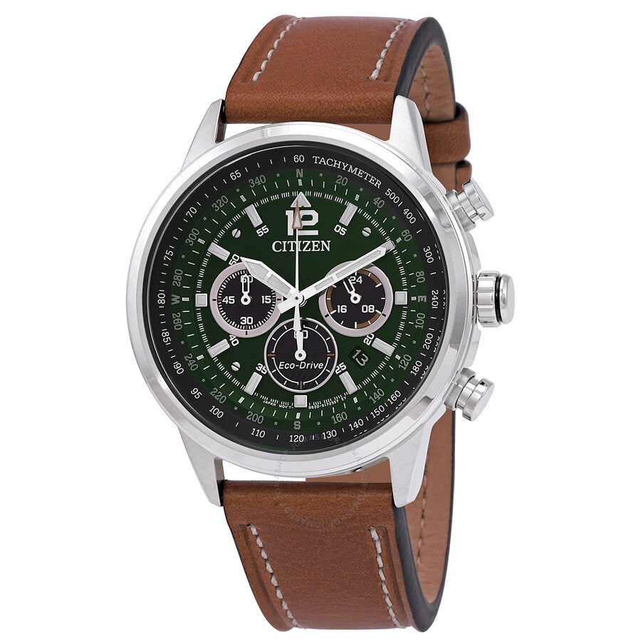 Citizen Avion Chronograph Green Dial Men's Watch CA4477-08X - The Watches Men & Co
