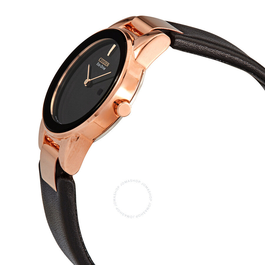 Citizen Axiom Black Dial Black Leather Ladies Watch GA1058-16E - Dawson Watches #2