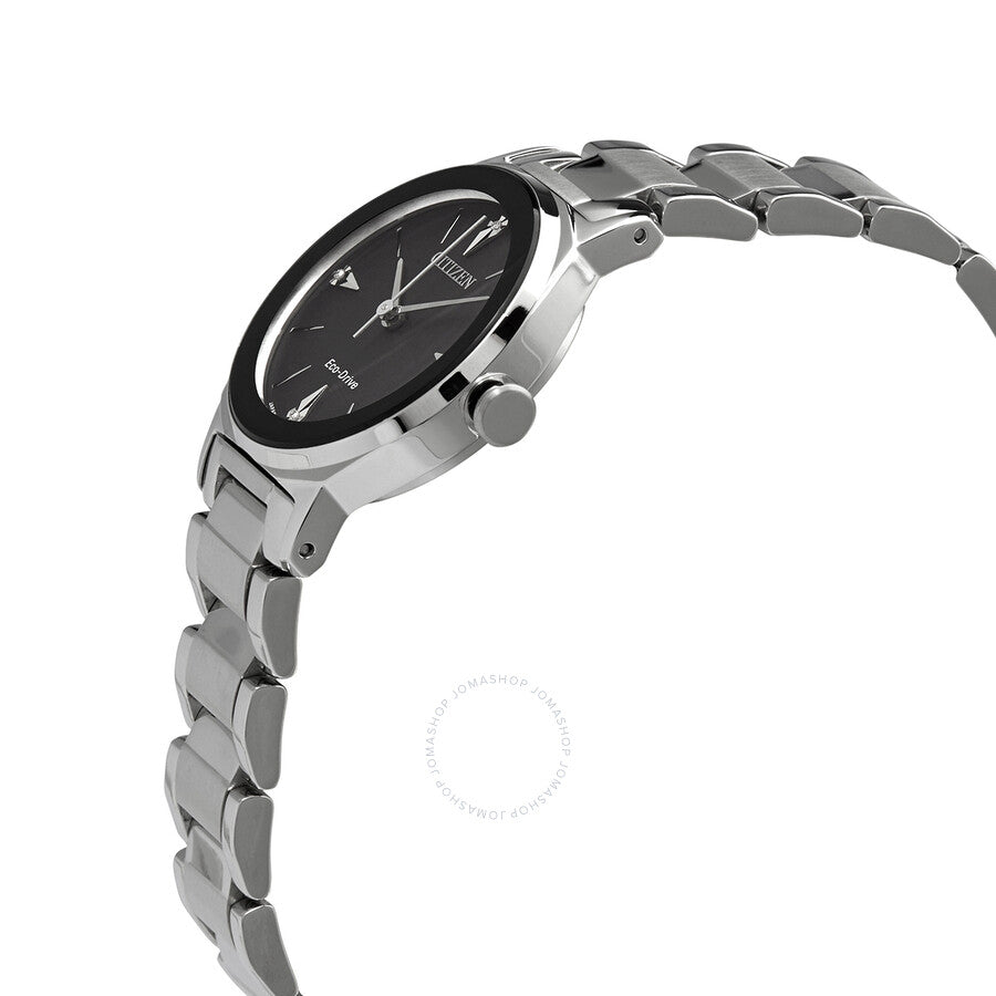 Citizen Axiom Diamond Black Dial Ladies Watch EM0730-57E - Dawson Watches #2