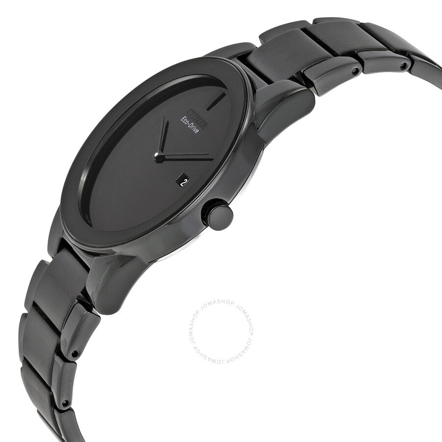 Citizen Axiom Eco Drive Black Dial Black Ion-plated Men's Watch AU1065-58E - Dawson Watches #2