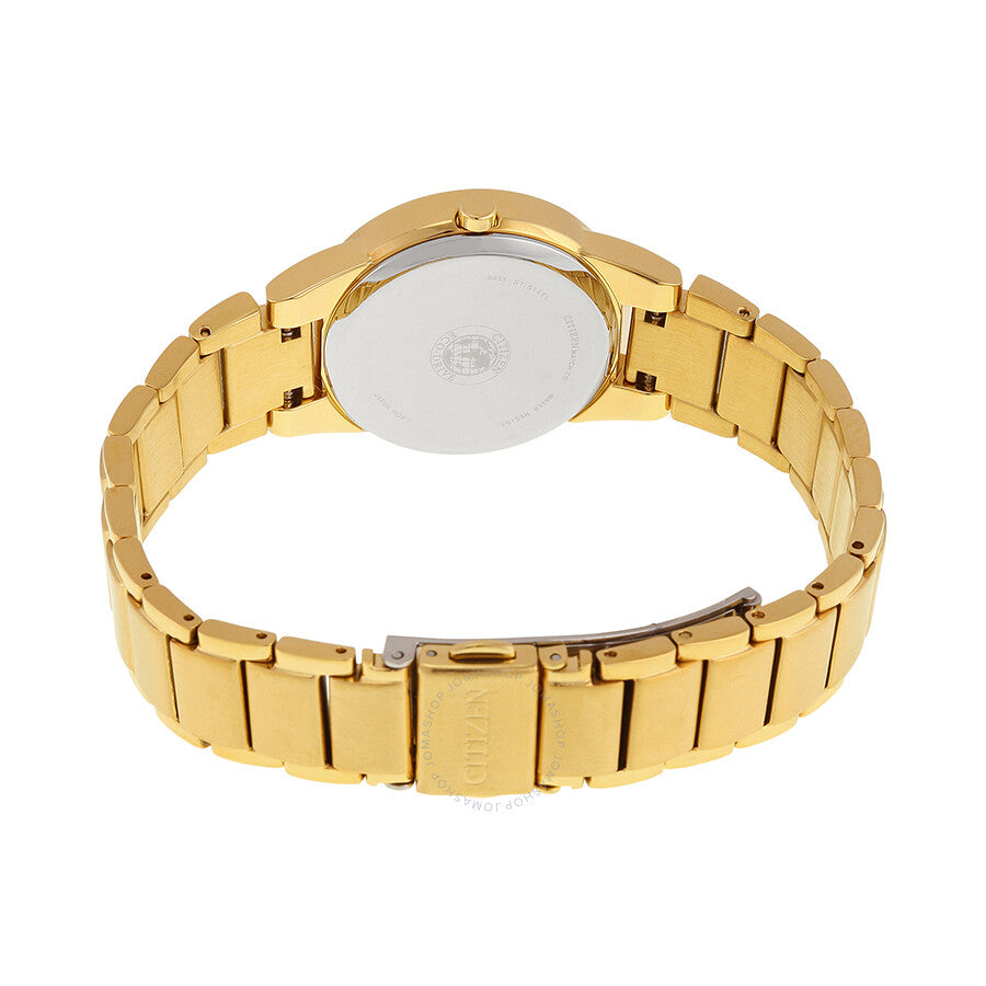Citizen Axiom Black Dial Yellow Gold-tone Ladies Watch GA1052-55E - Dawson Watches #3