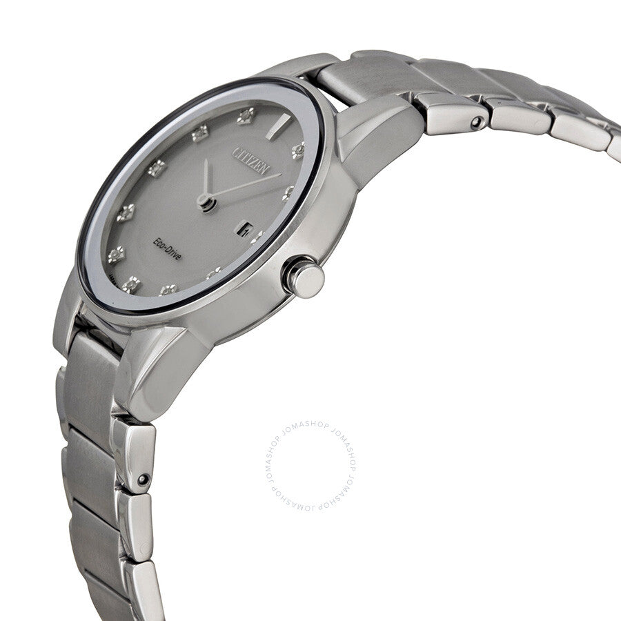 Citizen Axiom Eco-drive Silver Dial Ladies Watch Ga1050-51b - Dawson Watches #2