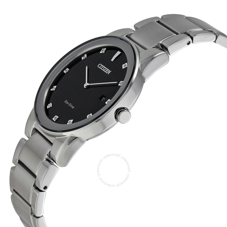 Citizen Axiom Eco-Drive Black Dial Men's Watch AU1060-51G - Dawson Watches #2