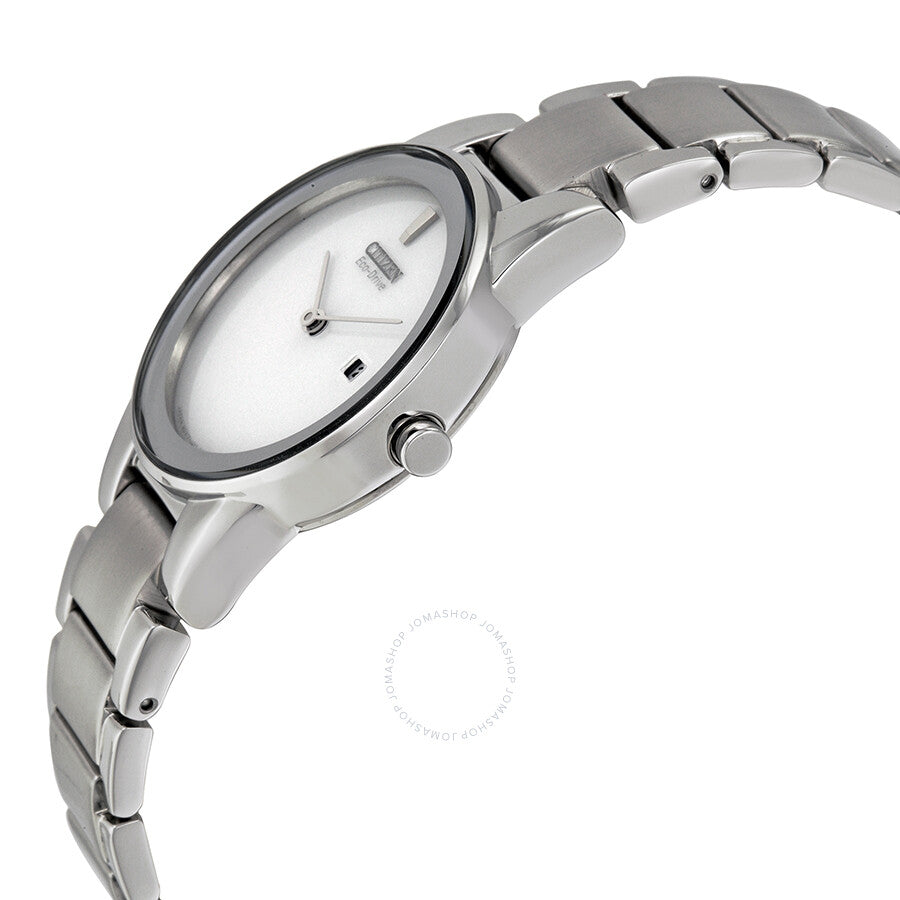 Citizen Axiom Eco-Drive Silver Dial Stainless Steel Ladies Watch GA1050-51A - Dawson Watches #2