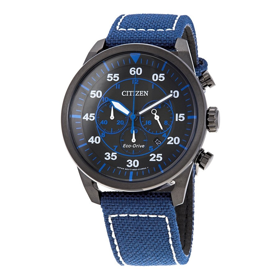 Citizen Black Dial Men's Chronograph Watch CA4215-39E - Dawson Watches