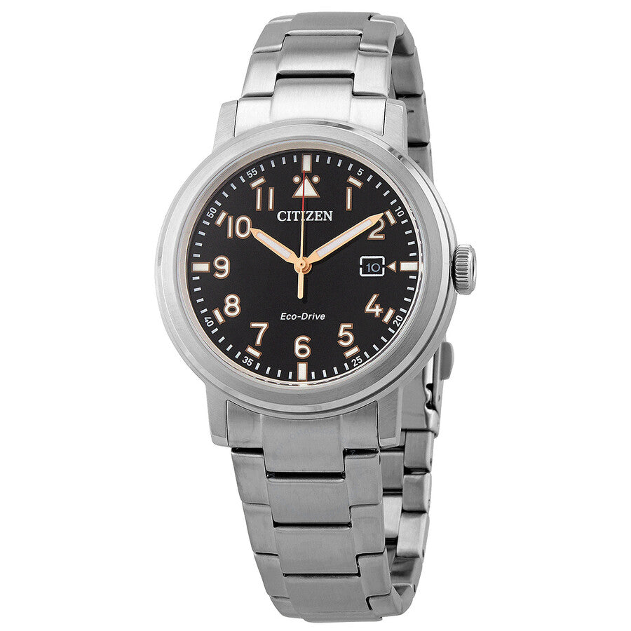 Citizen Black Dial Stainless Steel Men's Watch AW1620-81E - Dawson Watches