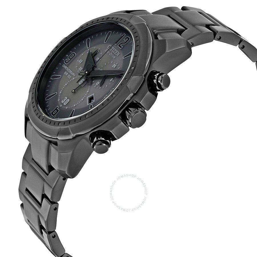 Citizen Blackout Solar Chronograph Men's Watch AT2265-50H - Dawson Watches #2