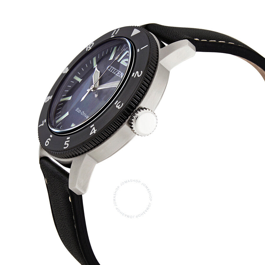 Citizen Blue Dial Black Leather Men's Watch AW0077-19L - Dawson Watches #2