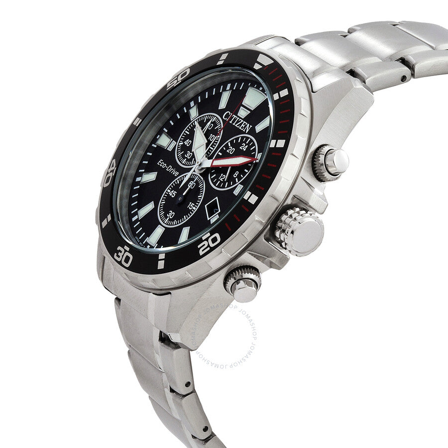 Citizen Brycen Chronograph Eco-Drive Black Dial Men's Watch AT2438-53E - Dawson Watches #2