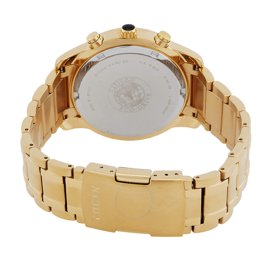 Citizen Brycen Eco-Drive Chronograph Gold Dial Men's Watch BL5512-59P - Dawson Watches #3