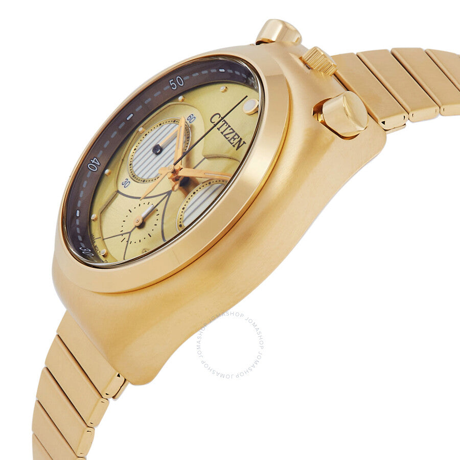 Citizen C-3PO Star Wars Chronograph Quartz Gold Dial Men's Watch AN3662-51W - Dawson Watches #2