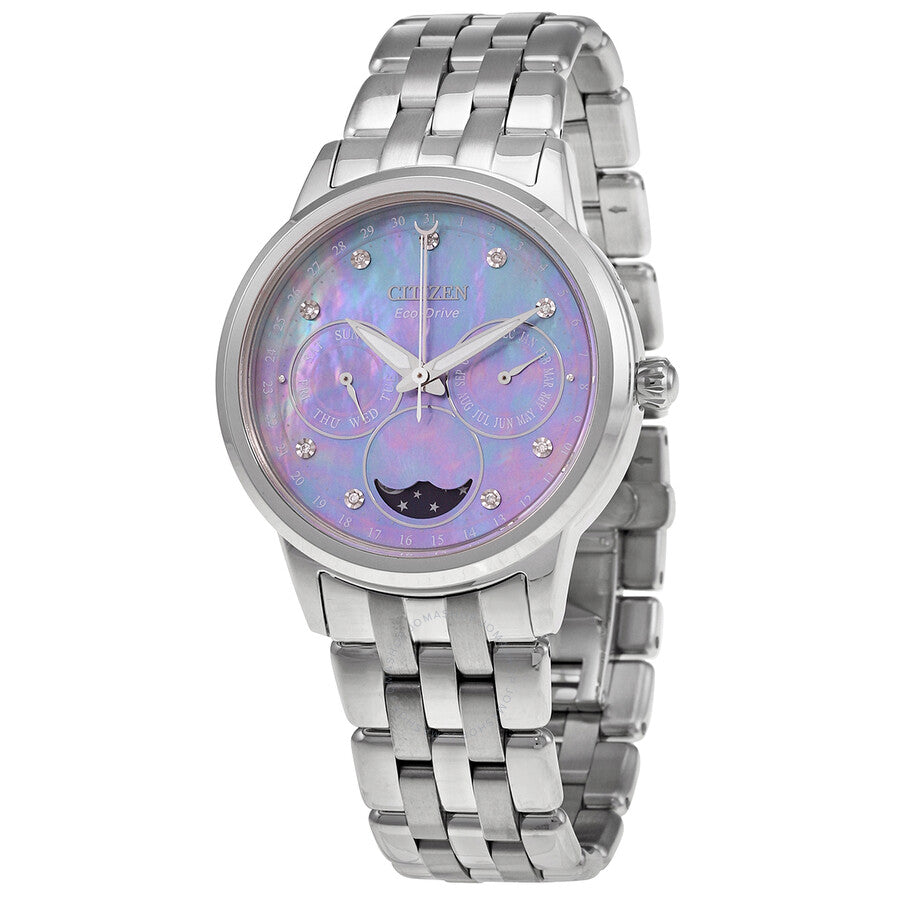 Citizen Calendrier Eco-Drive Chronograph Diamond Ladies Watch FD0000-52N - Dawson Watches