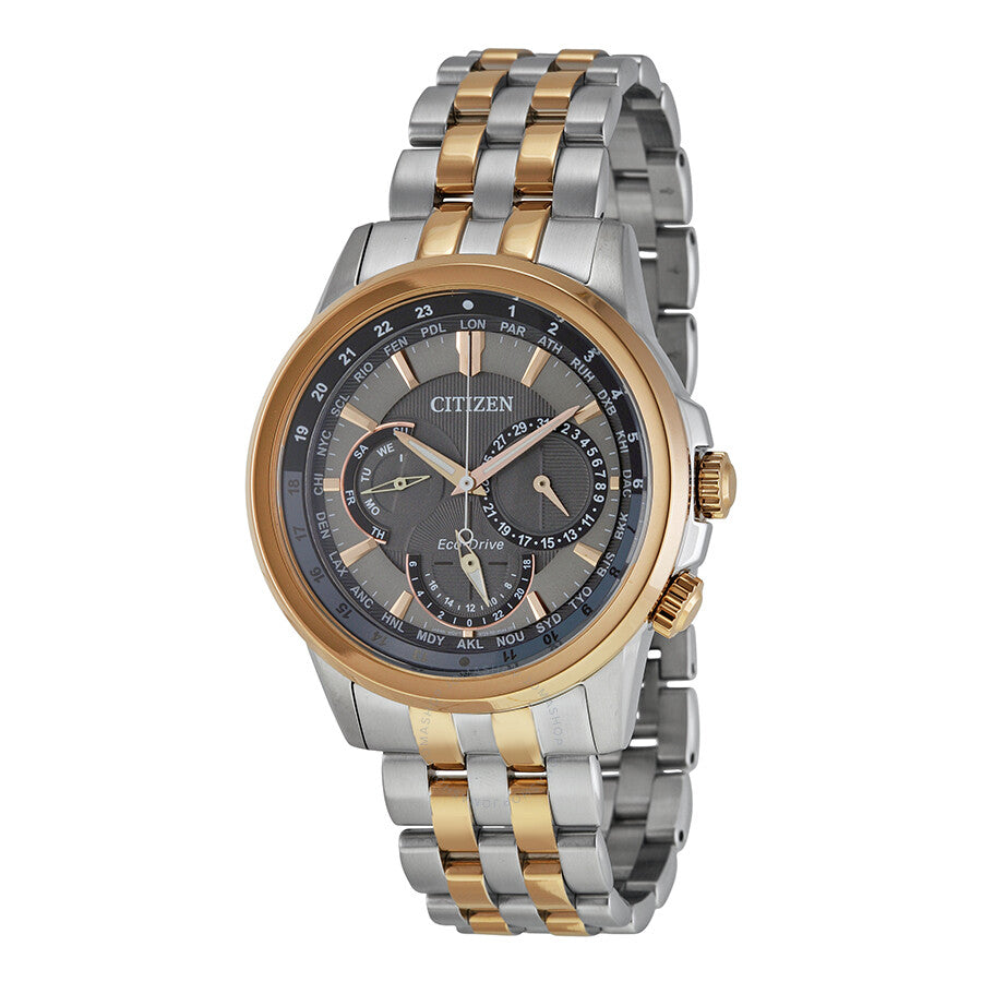 Citizen Calendrier Eco-Drive Dark Grey Dial Men's Watch BU2026-57H - Dawson Watches