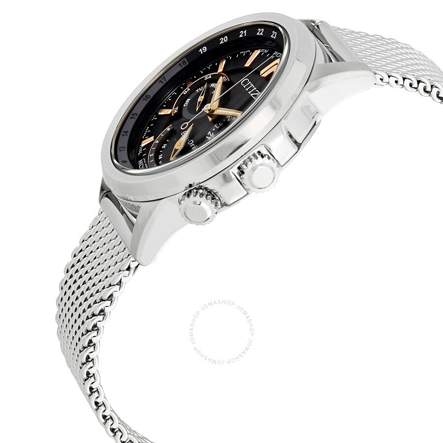 Citizen Calendrier World Time Eco-Drive Black Dial Men's Watch BU2020-70E - Dawson Watches #2