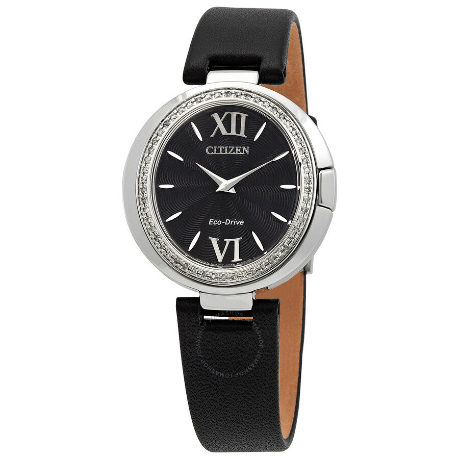Citizen Capella Diamond Black Dial Ladies Watch EX1500-01E - Dawson Watches