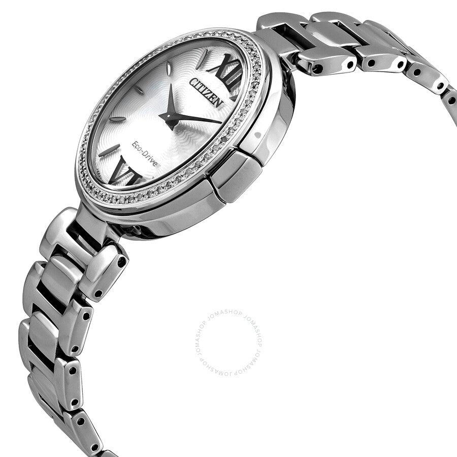 Citizen Capella Diamond Silver Dial Ladies Watch EX1500-52A - Dawson Watches #2