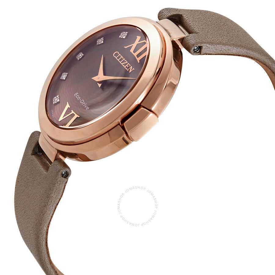 Citizen Capella Diamond Taupe Dial Ladies Watch EX1513-00Y - Dawson Watches #2
