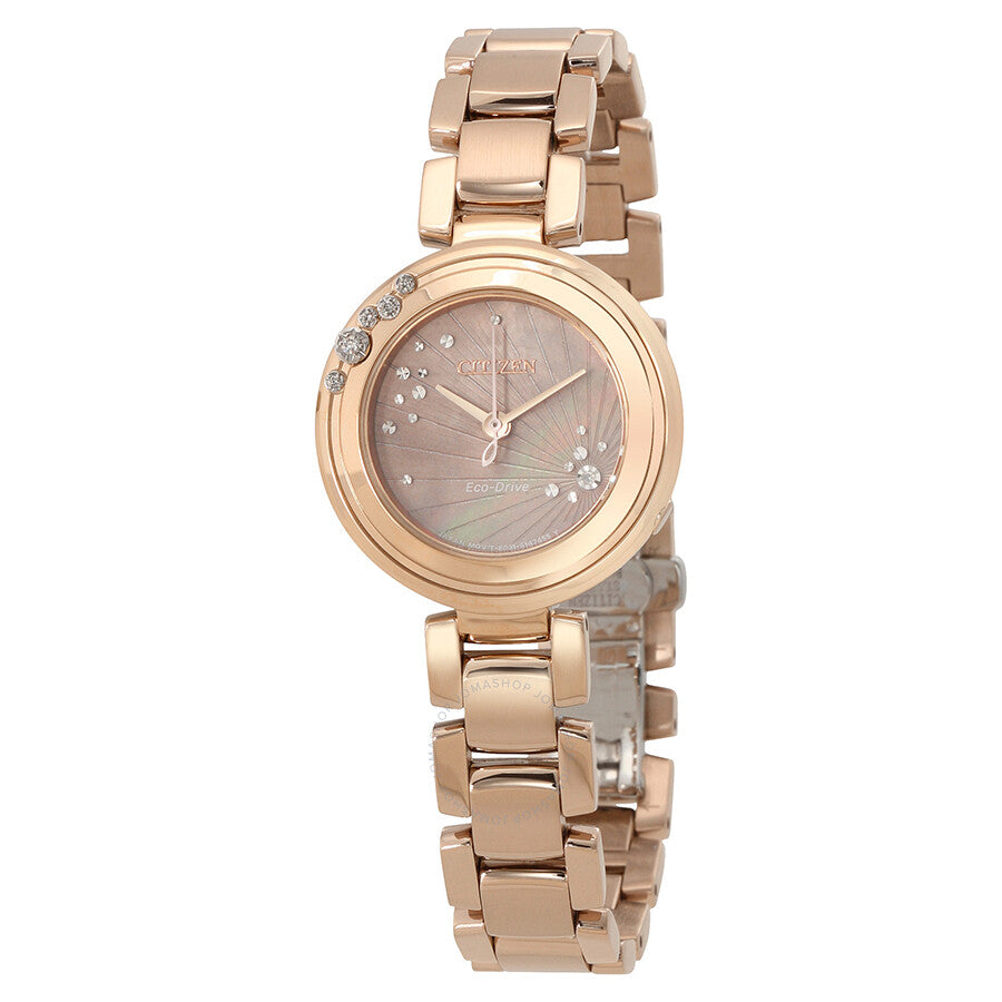 Citizen Carina Mother of Pearl Dial Ladies Watch EM0463-51Y - Dawson Watches