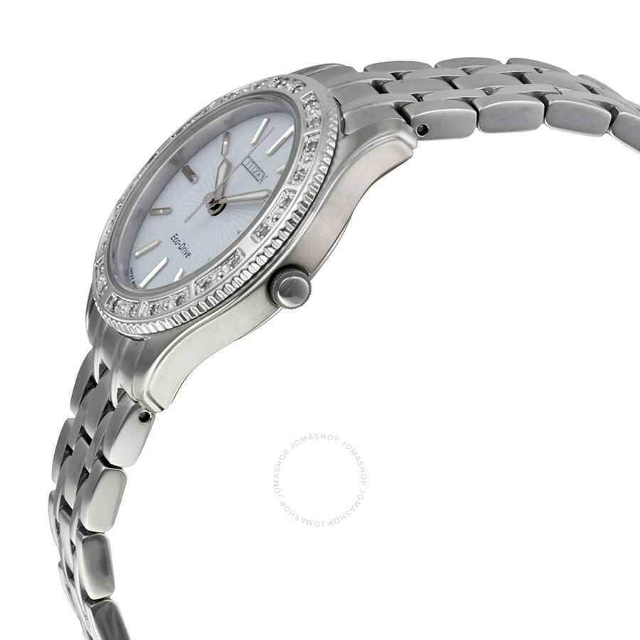 Citizen Carina White Dial Stainless Steel Ladies Watch EM0240-56A - Dawson Watches #2