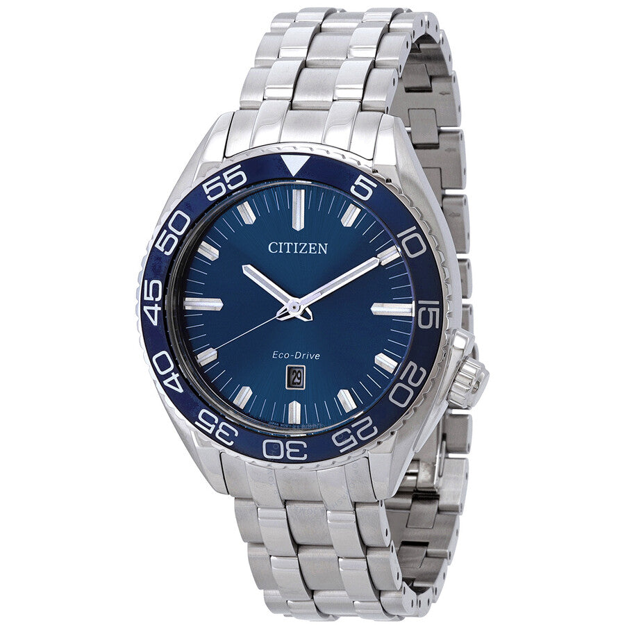 Citizen Carson Eco-Drive Blue Dial Men's Watch AW1770-53L - Dawson Watches