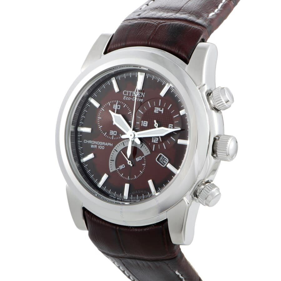 Citizen Chandler Chronograph Brown Dial Men's Watch AT0550-11X - Dawson Watches #2