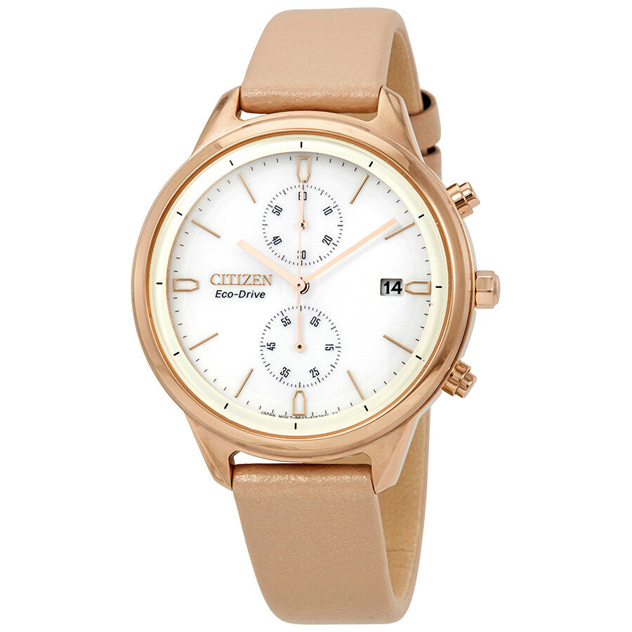 Citizen Chandler Chronograph White Dial Ladies Watch FB2003-05A - Dawson Watches