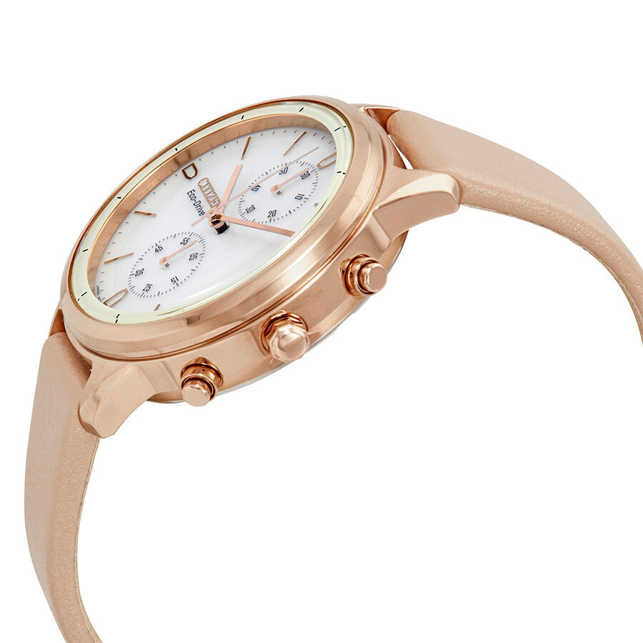 Citizen Chandler Chronograph White Dial Ladies Watch FB2003-05A - Dawson Watches #2