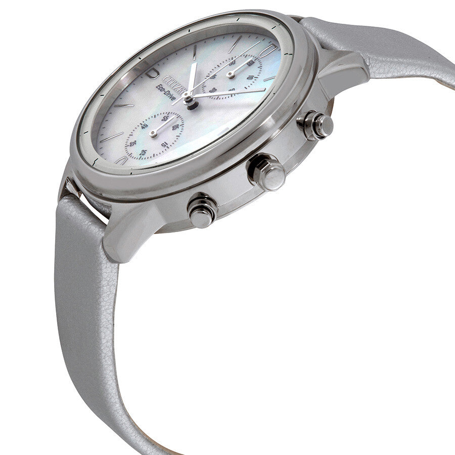 Citizen Chandler Chronograph White Mother of Pearl Dial Ladies Watch FB2000-03D - Dawson Watches #2