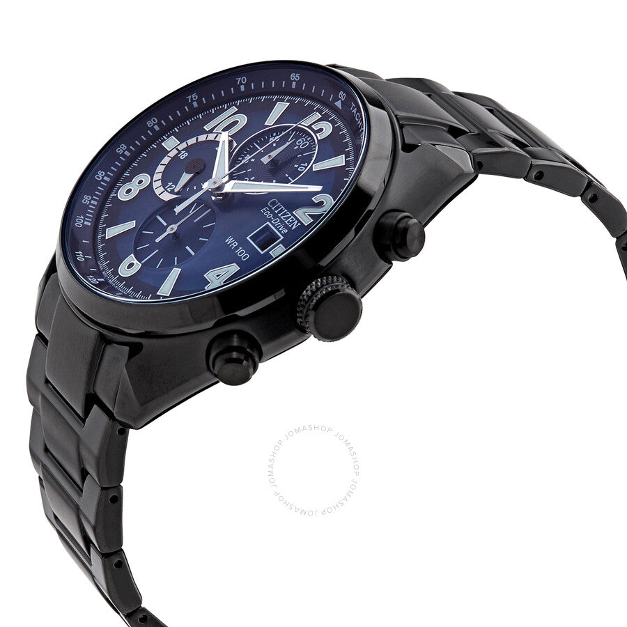 Citizen Chandler Eco-Drive Chronograph Blue Dial Men's Watch CA0365-54L - Dawson Watches #2
