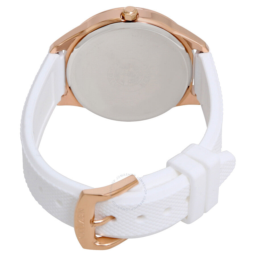 Citizen Chandler Eco-Drive Silver Dial White Silicone Ladies Watch FE6103-00A - Dawson Watches #3