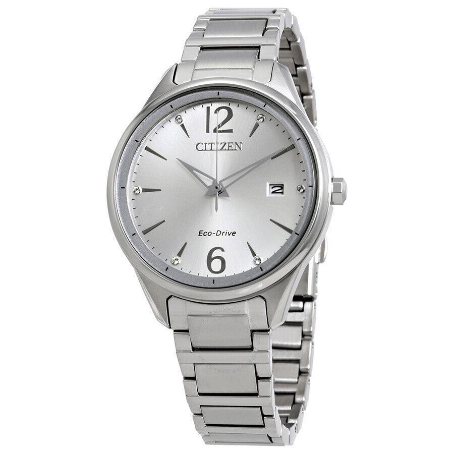 Citizen Chandler Silver Dial Stainless Steel Ladies Watch FE6100-59A - Dawson Watches