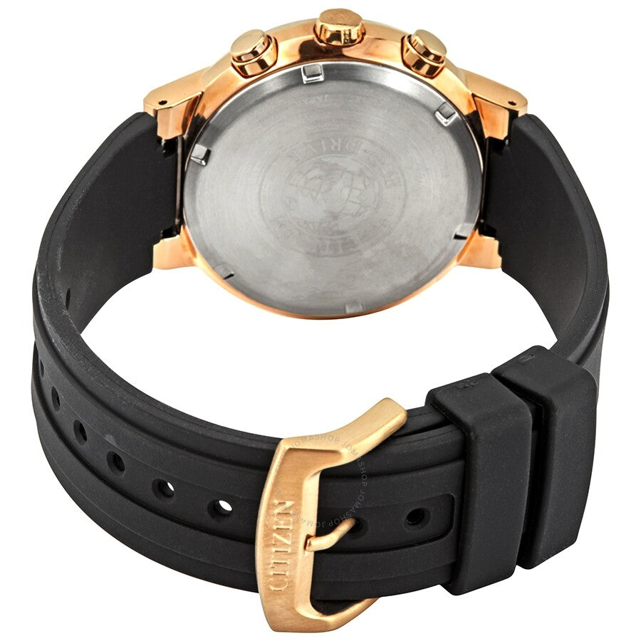 Citizen Chronograph Eco-Drive Black Dial Men's Watch AT2403-15E - Dawson Watches #3