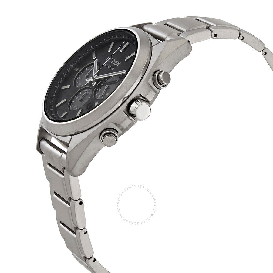 Citizen Chronograph Black Dial Titanium Men's Watch CA4390-55E - Dawson Watches #2