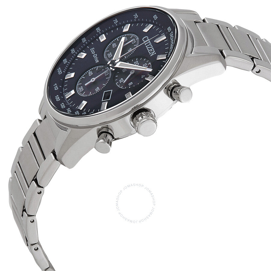 Citizen Chronograph Blue Dial Stainless Steel Men's Watch AT2390-82L - Dawson Watches #2